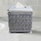 Tissue Box Cover | Resin Square Facial Tissue Box Holder | Chrome Finish